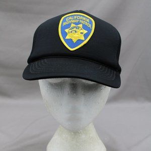Vintage Patched Trucker Hat - California Highway Patrol Tourist - Adult Snapback
